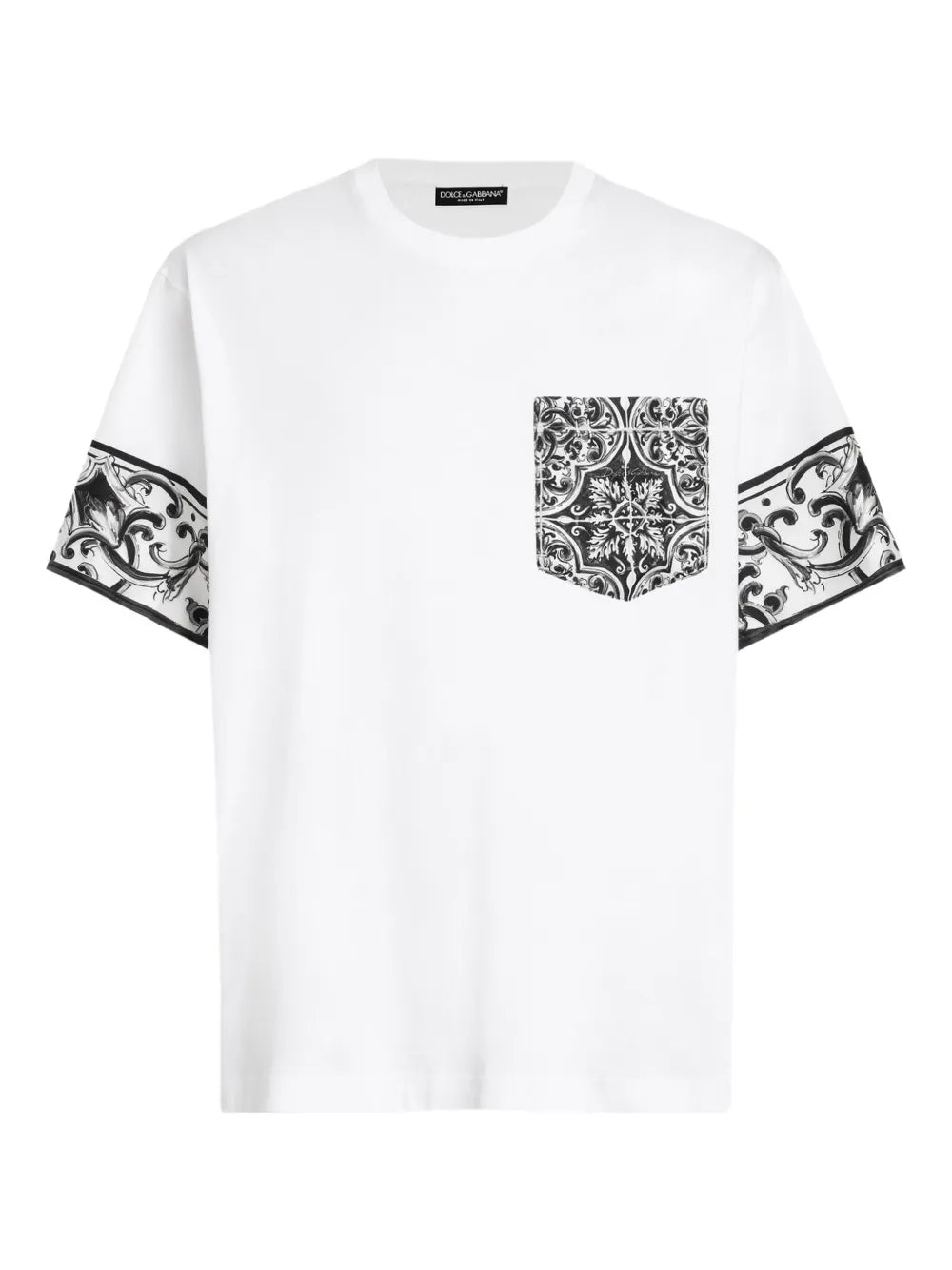 Majolica-print T-shirt