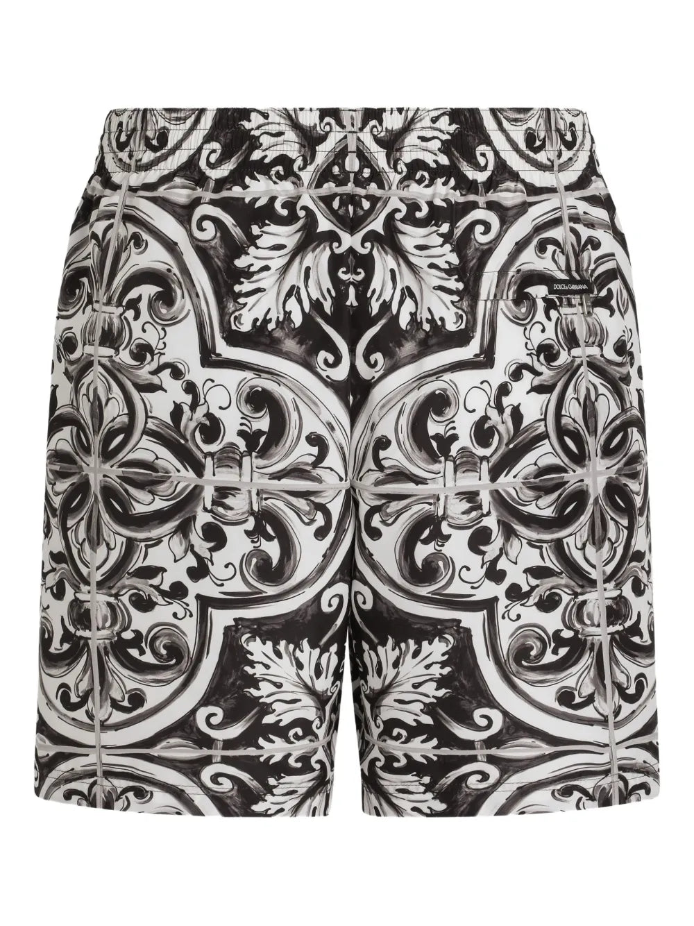 graphic-print swim shorts