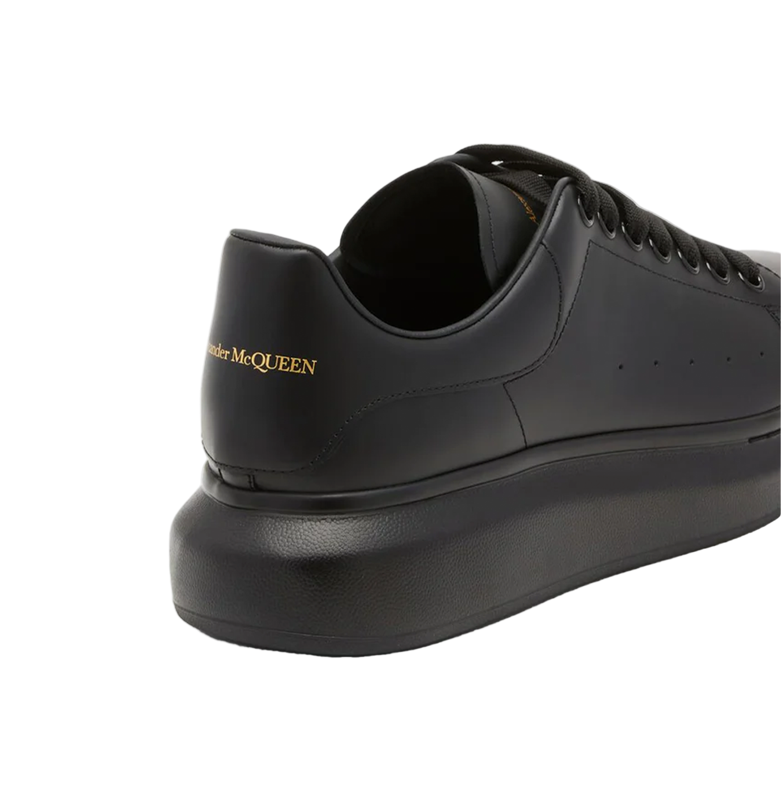Alexander McQueen Oversized Black Leather Sneakers – Triple Black, Chunky Sole (Unisex)
סניקרס עור אלכסנדר מקווין אוברסייז שחור – שחור מלא, סוליה עבה (יוניסקס)