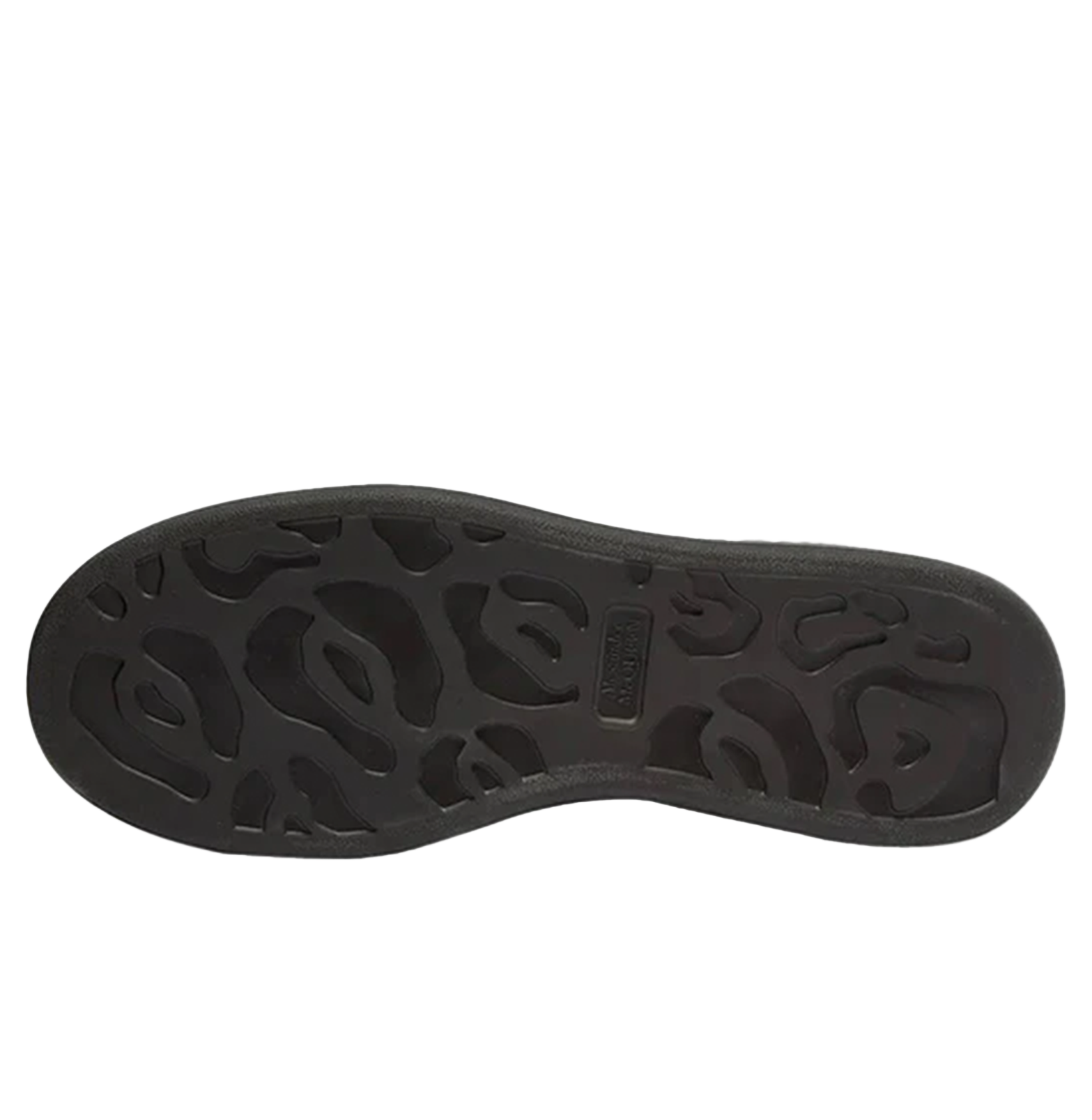 Alexander McQueen Oversized Black Leather Sneakers – White Heel Tab, Black Chunky Sole (Unisex)
סניקרס עור אלכסנדר מקווין אוברסייז שחור – עקב לבן, סוליה עבה שחורה (יוניסקס)