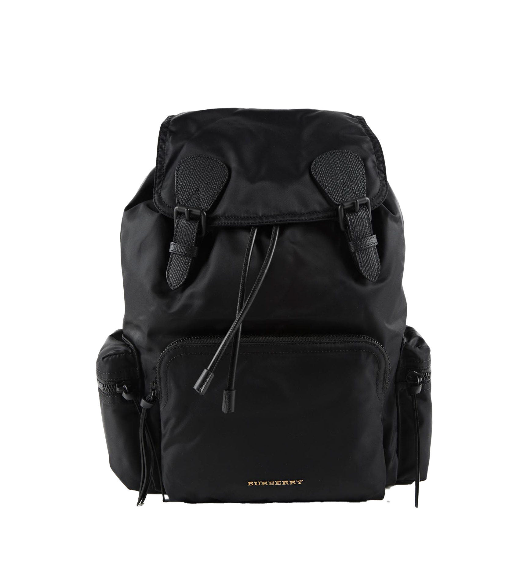 Burberry Rucksack Nylon Backpack – Black, Leather Trim, Zip Pockets
תיק גב Burberry Rucksack ניילון שחור – חיתומי עור וכיסים עם רוכסן