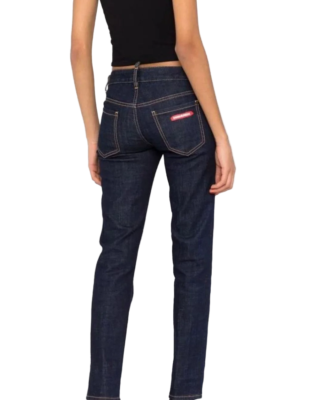 Dsquared2 Dark Indigo Stretch Jeans – Slim Fit, Five-Pocket
ג׳ינס Dsquared2 אינדיגו כהה סטרץ׳ – גזרה צרה, חמש כיסים