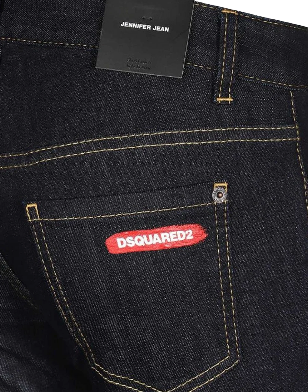 Dsquared2 Dark Indigo Stretch Jeans – Slim Fit, Five-Pocket
ג׳ינס Dsquared2 אינדיגו כהה סטרץ׳ – גזרה צרה, חמש כיסים