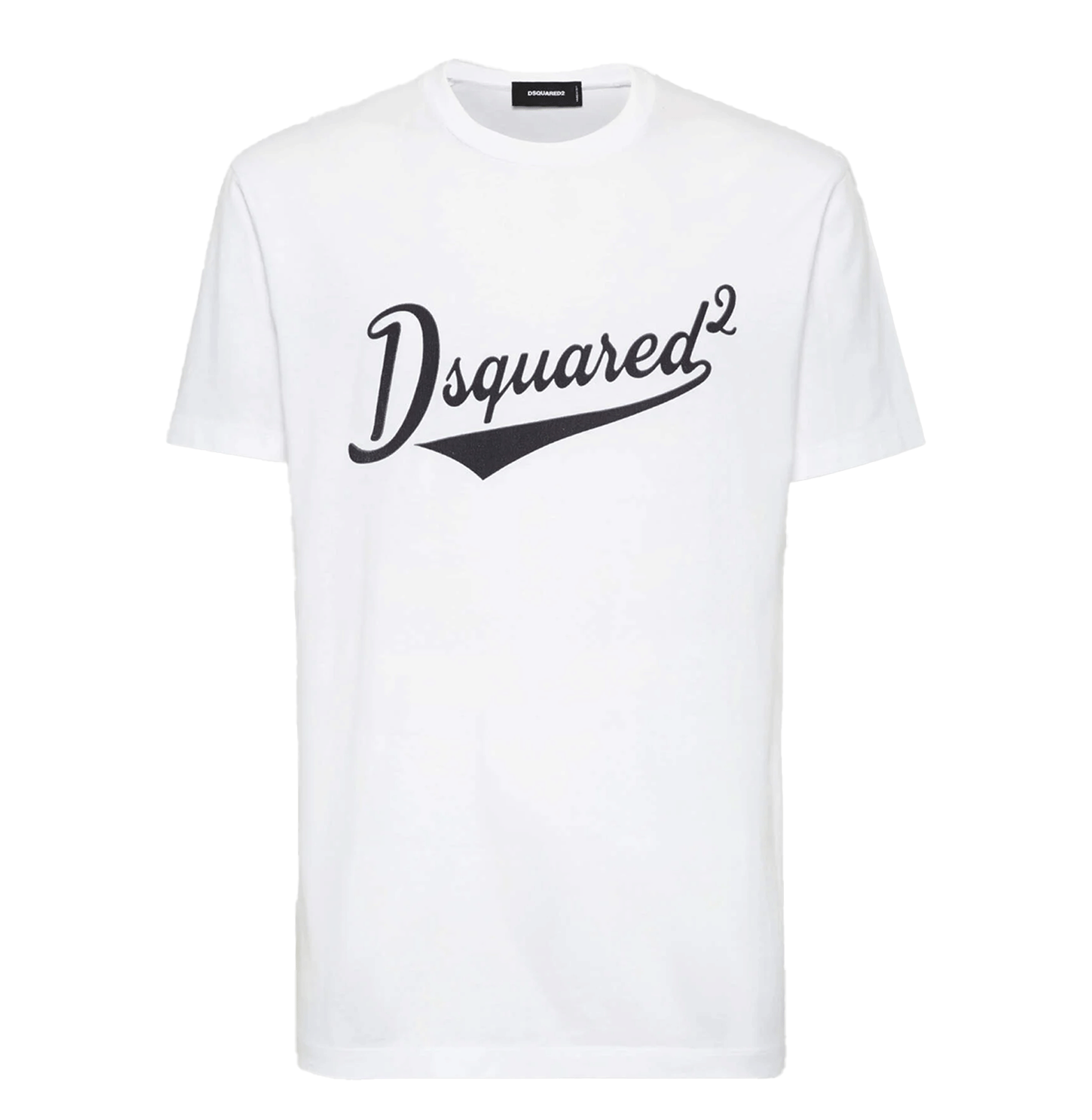 Dsquared2 Script Logo T-Shirt – White Cotton Jersey, Short Sleeve
טי-שירט דיסקוורד2 לוגו סקריפט – לבן כותנה, שרוול קצר