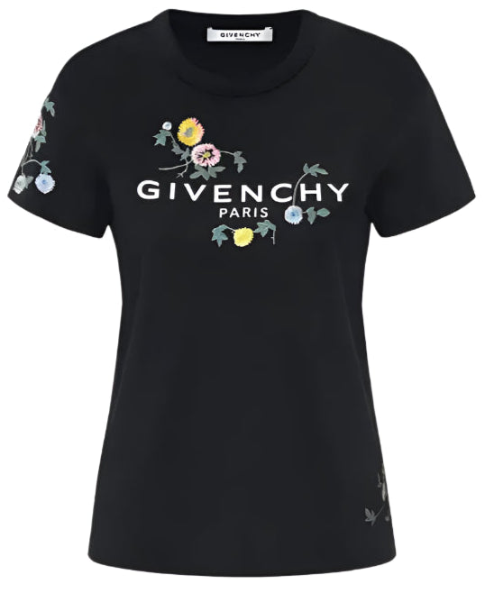 logo flowers t-shirt