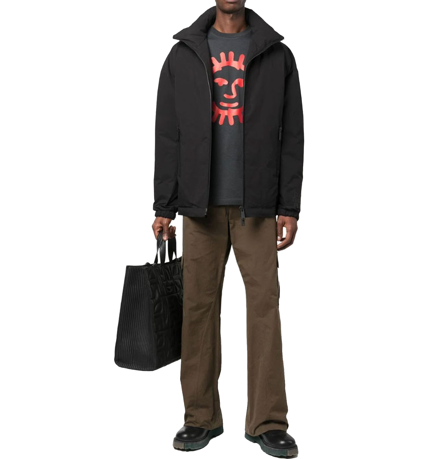 DSQUARED2 Twins Peak Black Technical Jacket ג'קט