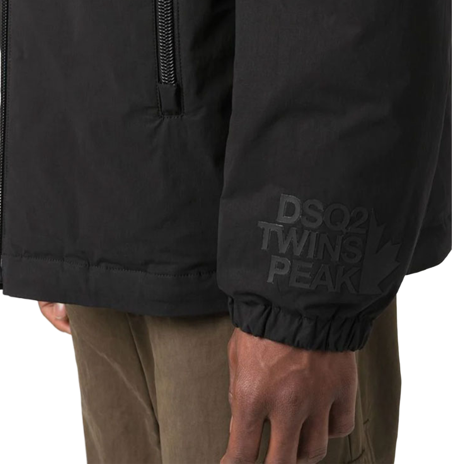 DSQUARED2 Twins Peak Black Technical Jacket ג'קט