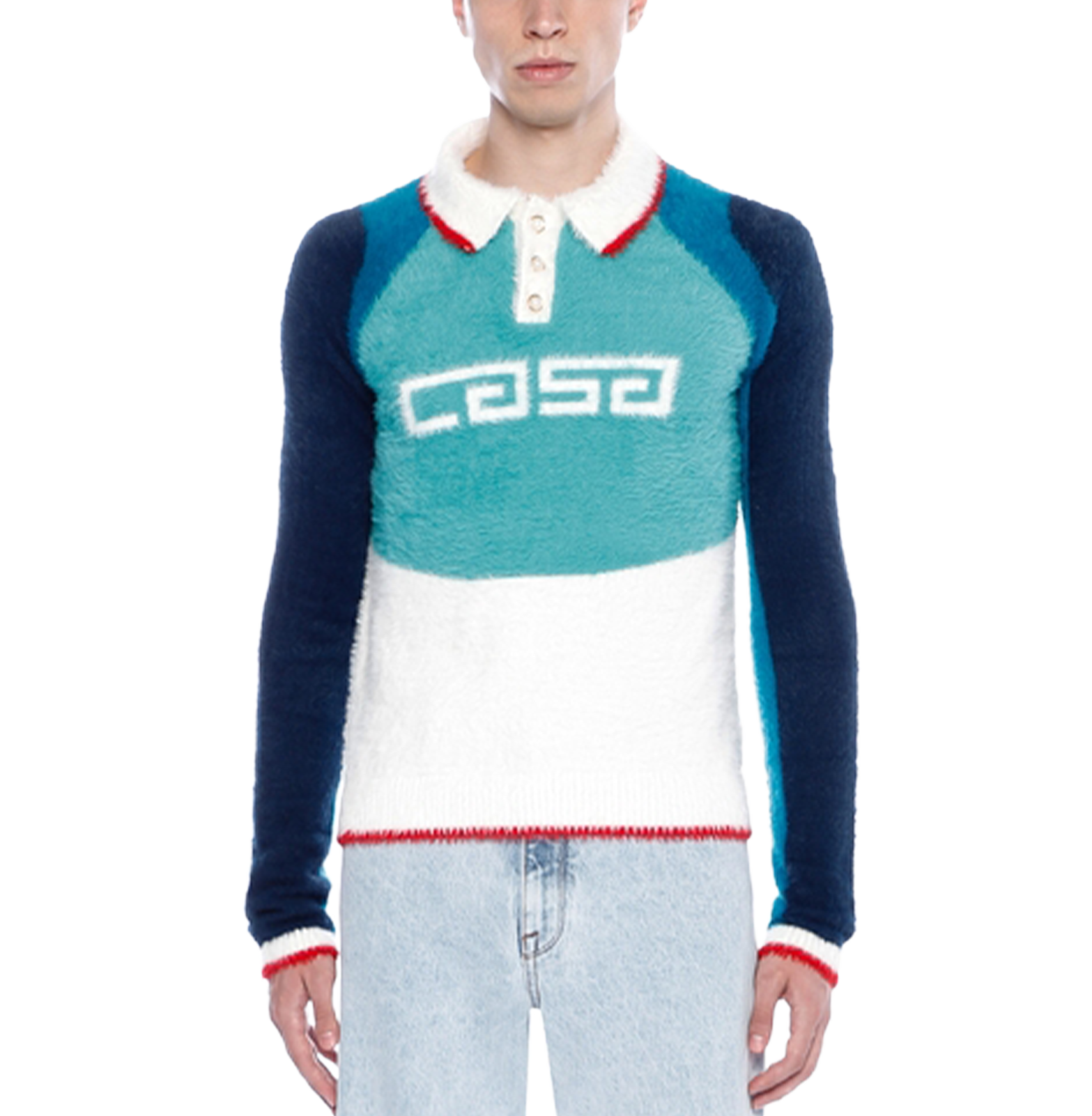 חולצת פולו כחולה