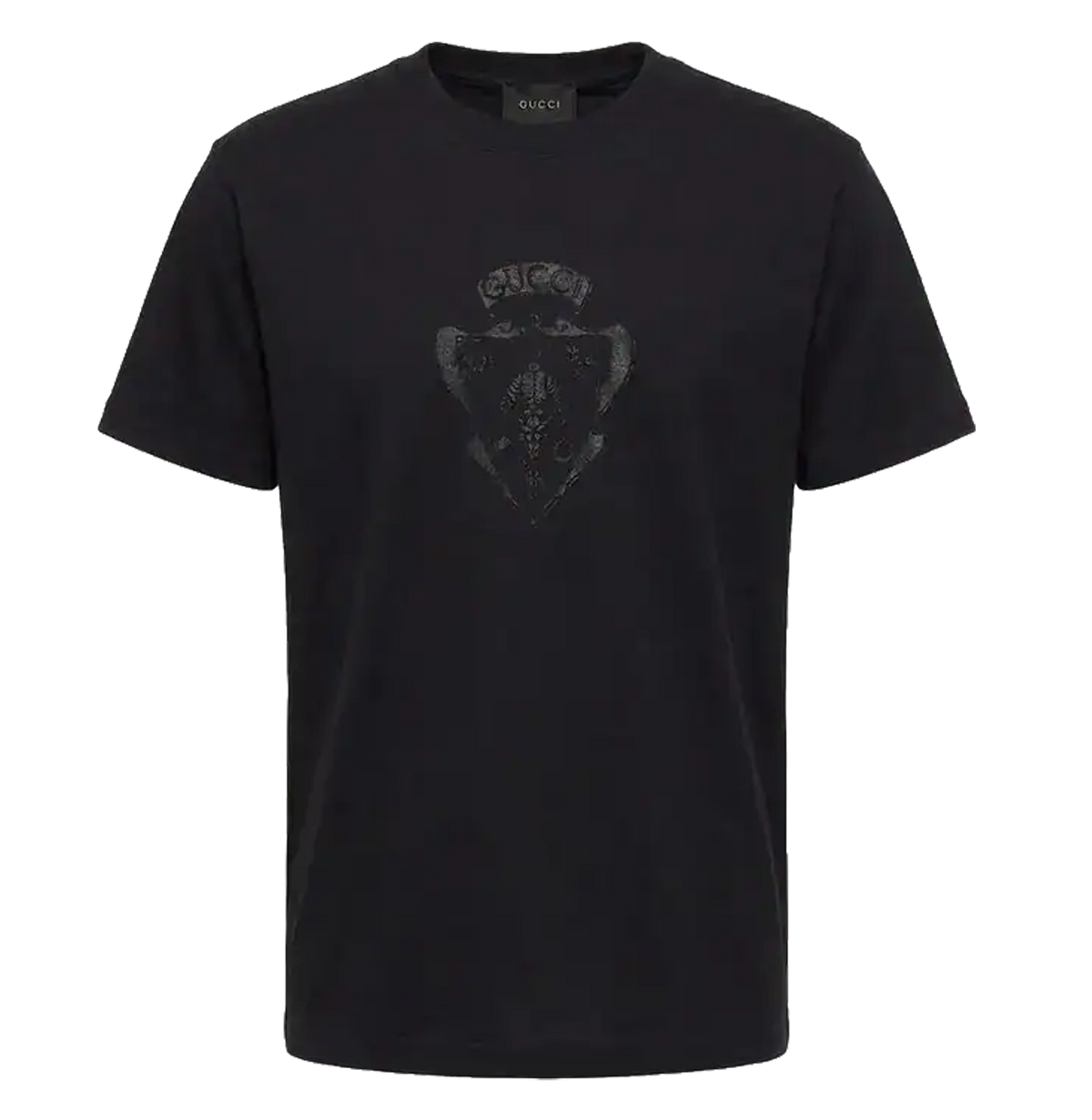 Cotton jersey T-shirt with devoré detail