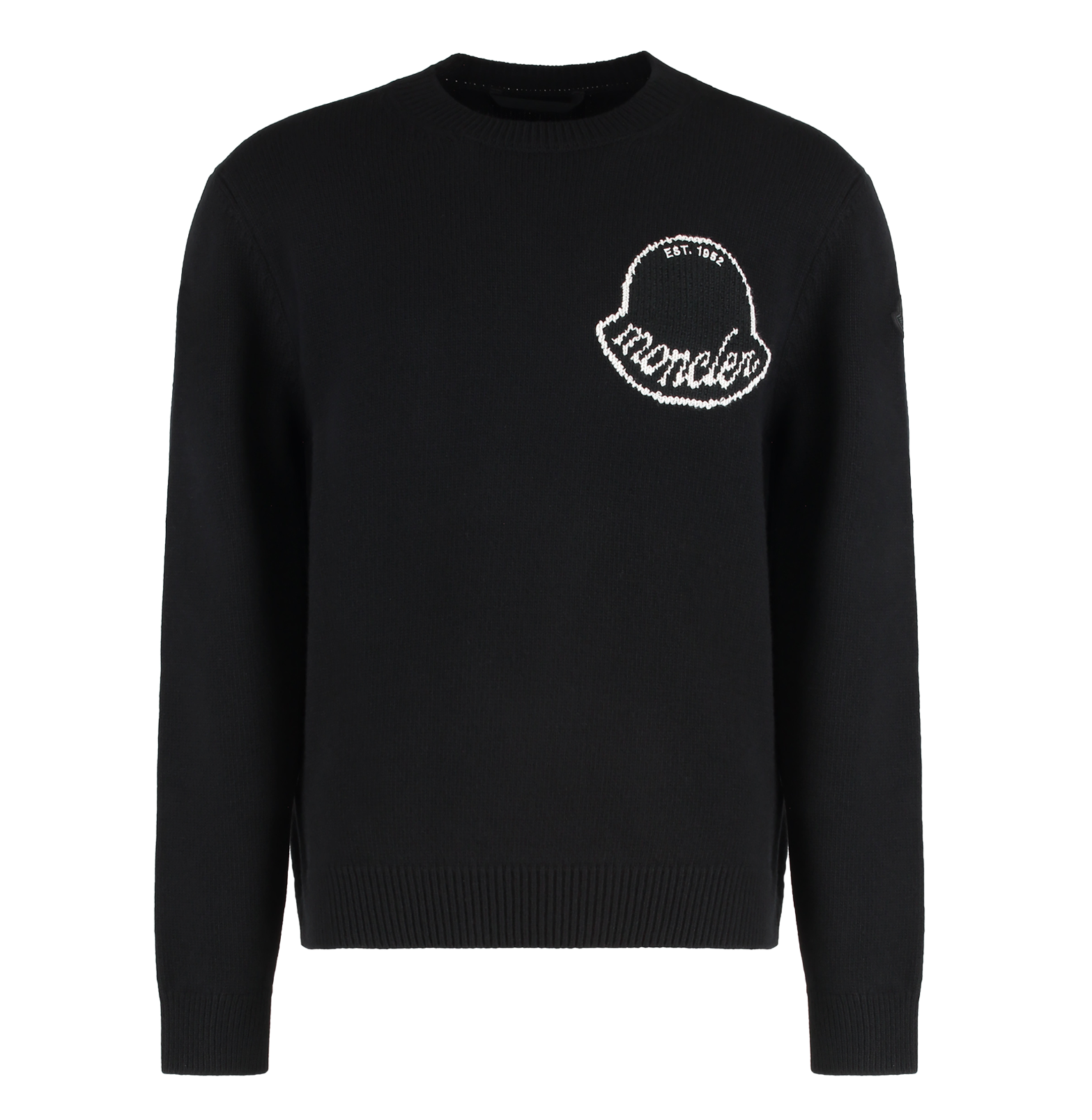 Sweater with round neck made of wool