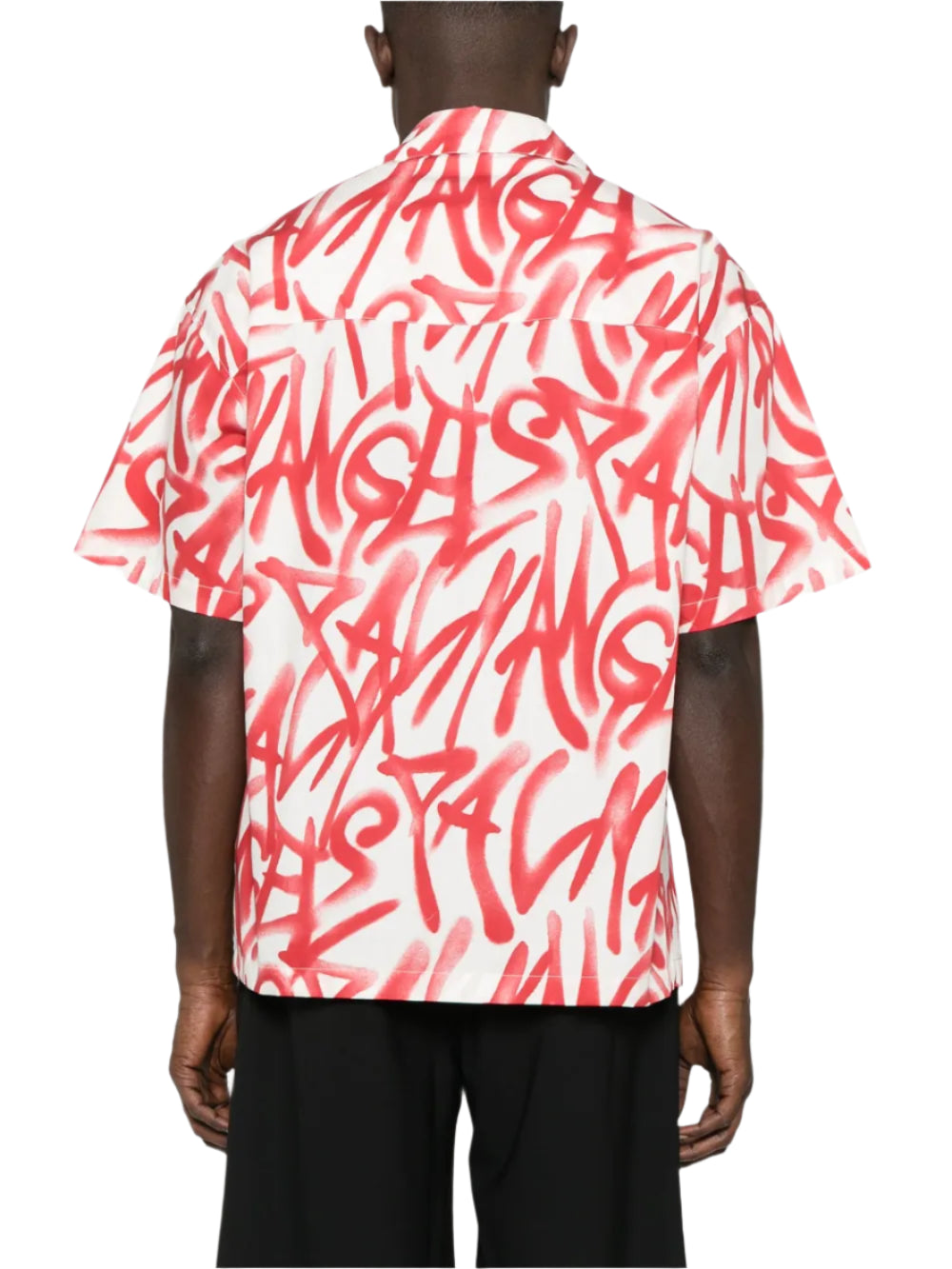 graffiti-print shirt