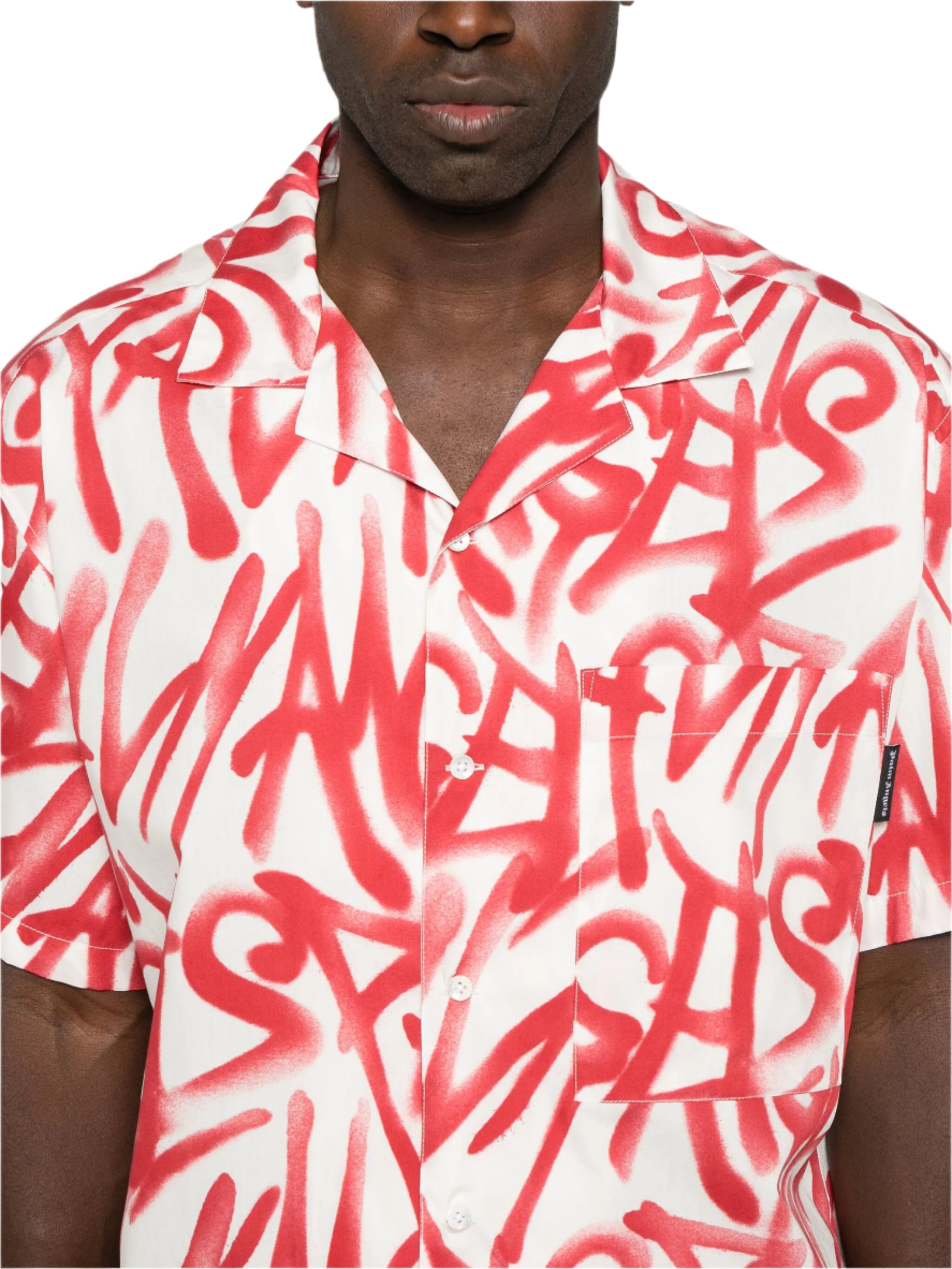 graffiti-print shirt