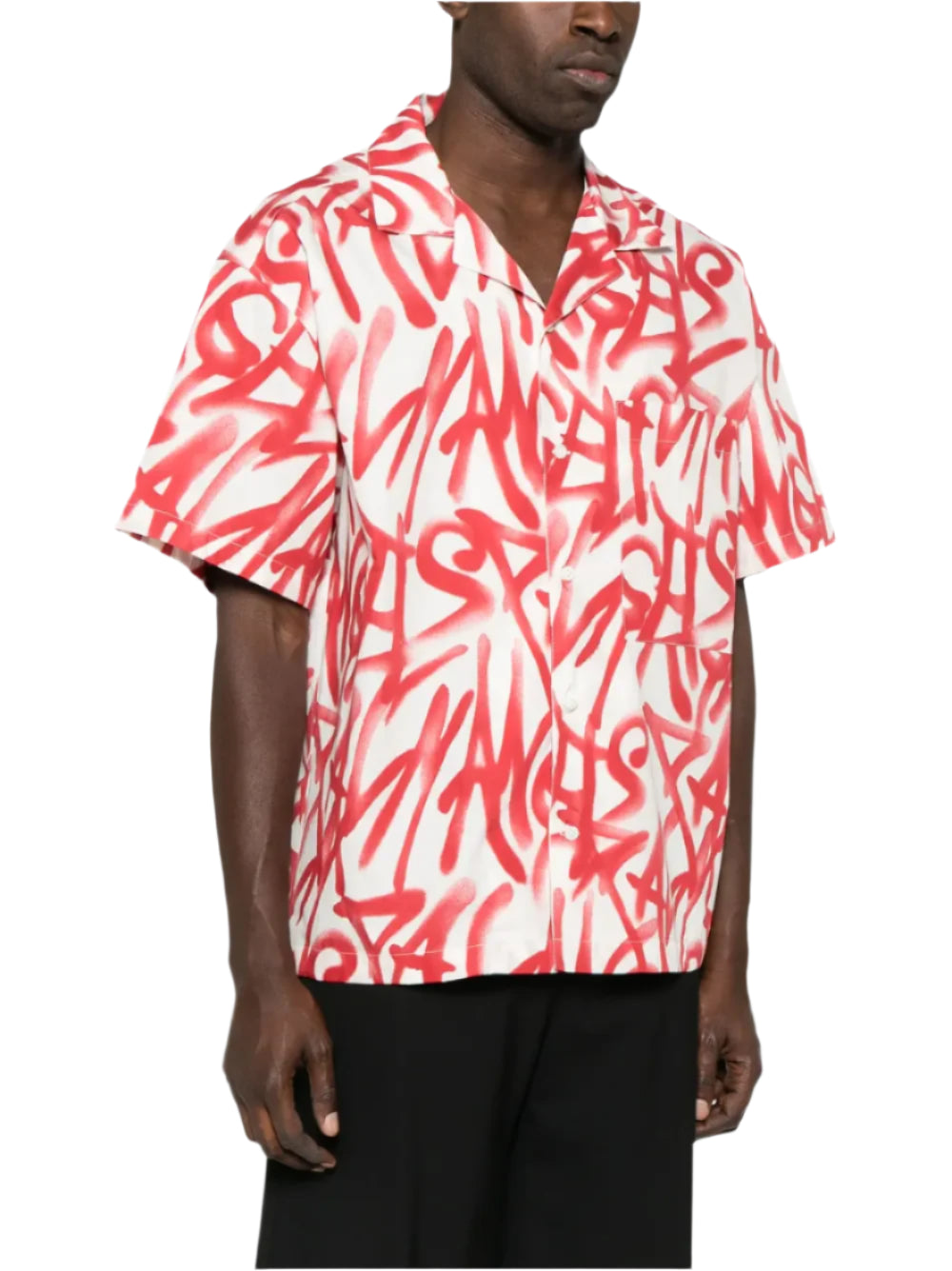 graffiti-print shirt