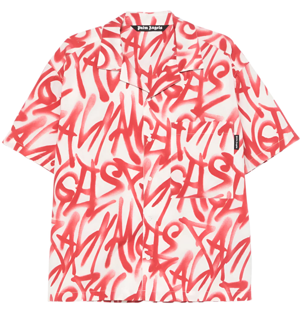 graffiti-print shirt