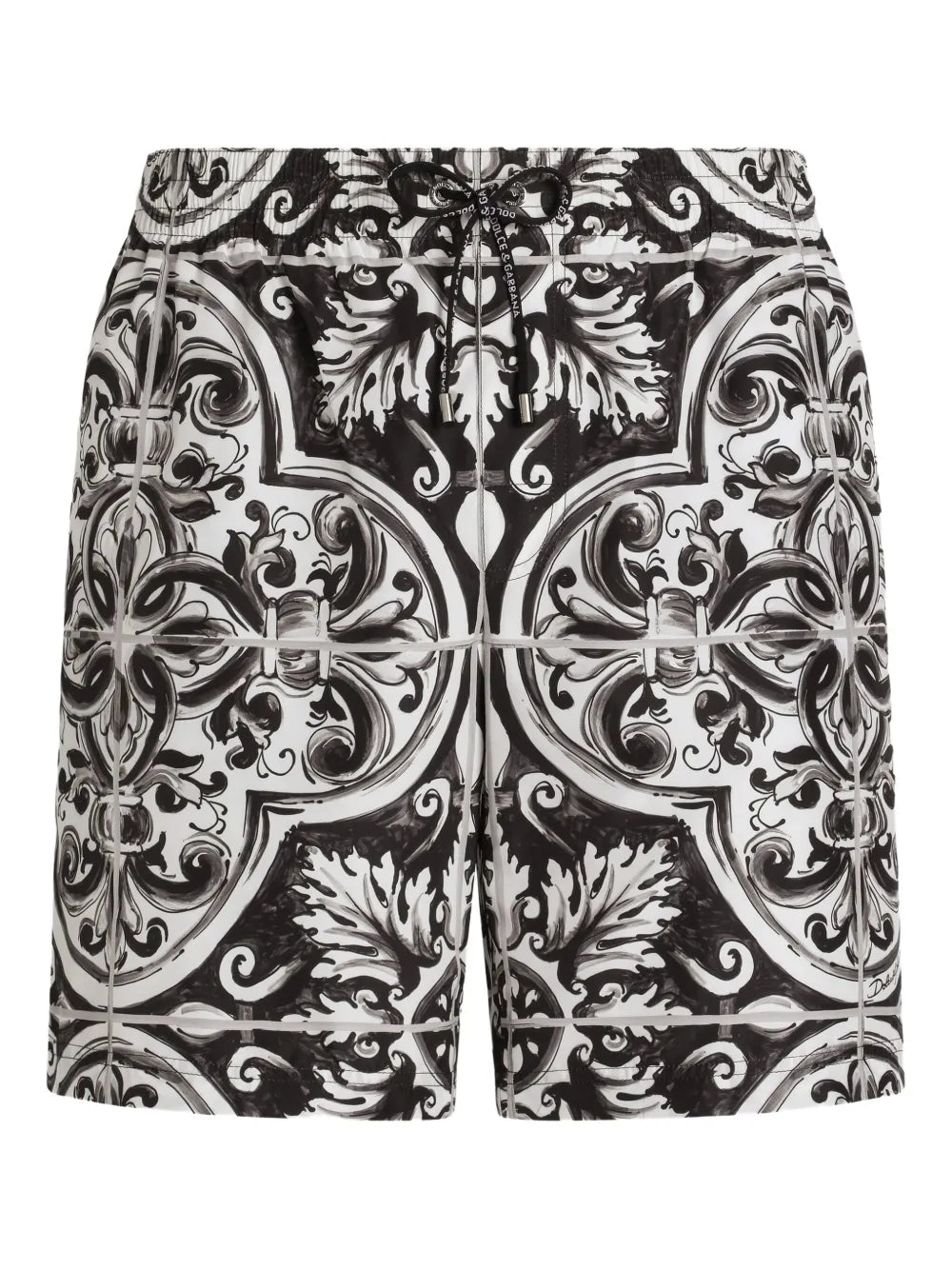 graphic-print swim shorts
