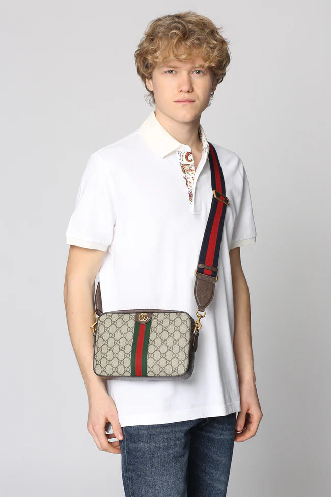Ophidia GG supreme fabric shoulder-bag