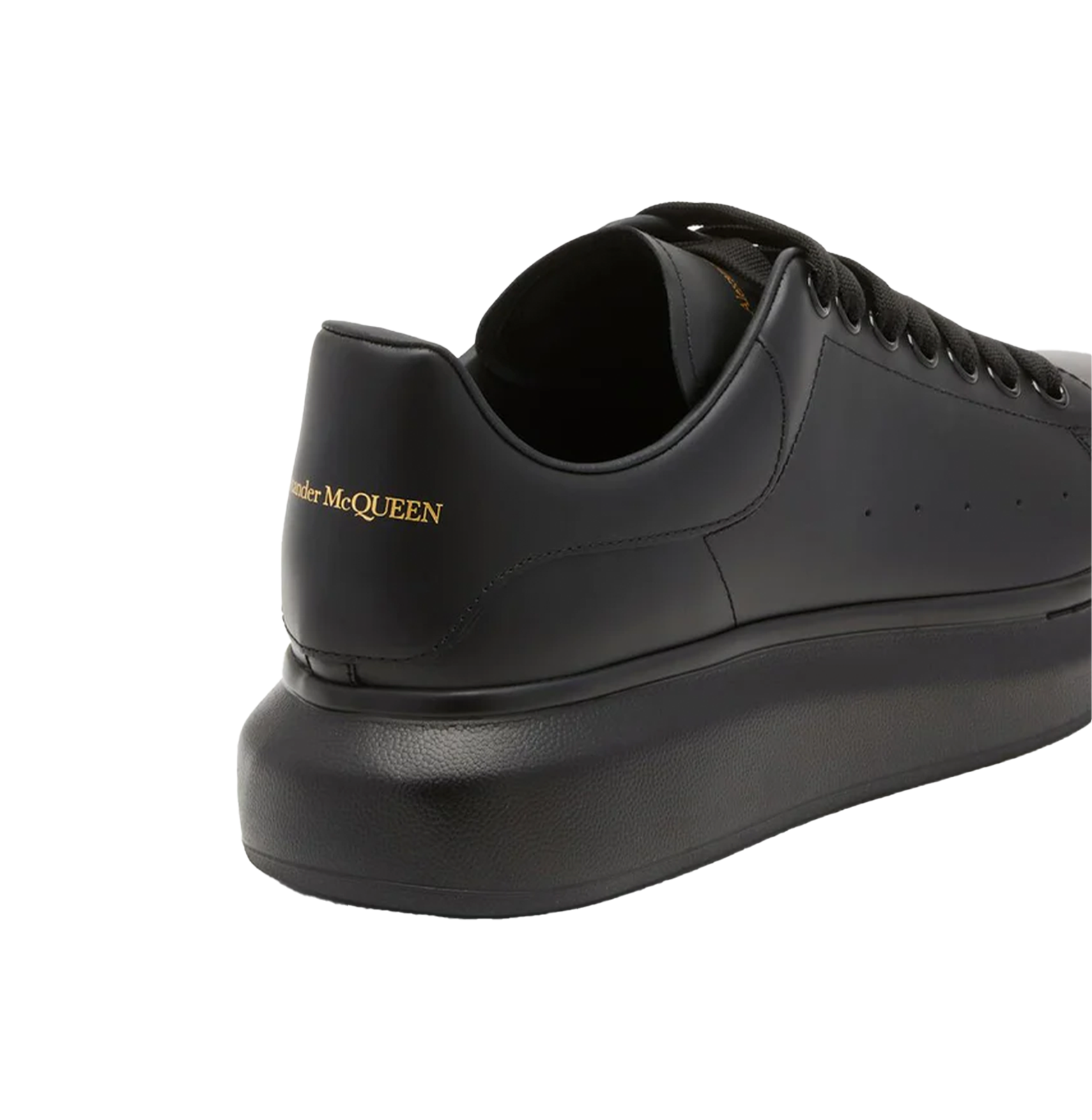 Alexander McQueen Oversized Black Leather Sneakers – Triple Black, Chunky Sole (Unisex)
סניקרס עור אלכסנדר מקווין אוברסייז שחור – שחור מלא, סוליה עבה (יוניסקס)