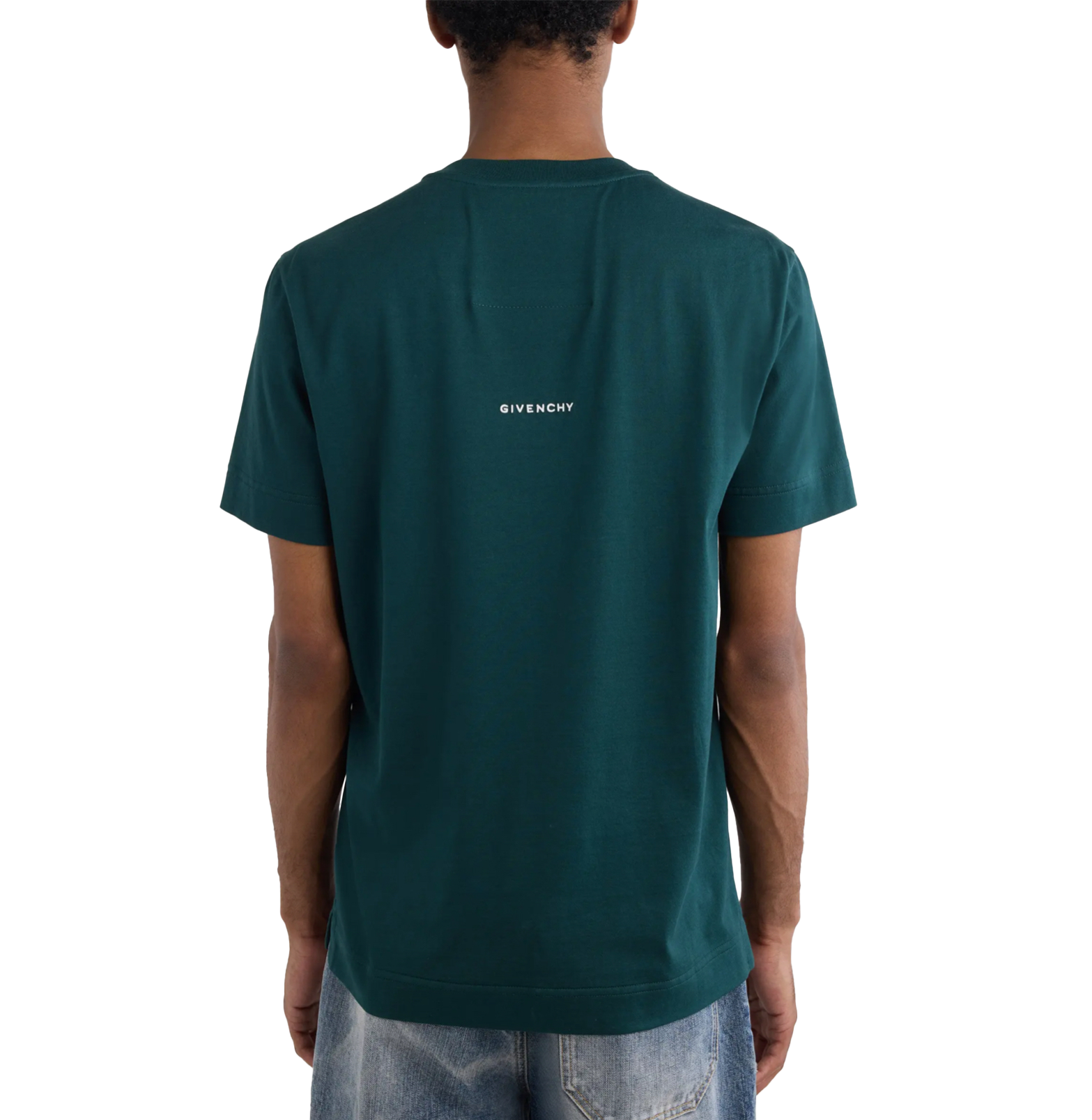 Givenchy 4G Mini Logo T-Shirt – Dark Green, Cotton Jersey
חולצת טי ז׳יבנשי ירוק כהה – מיני לוגו 4G, כותנה ג׳רסי