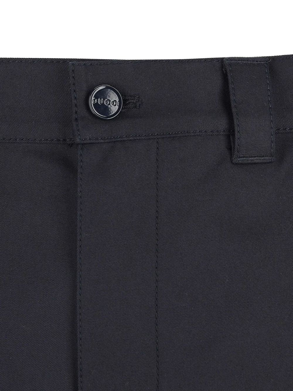 short trousers in gabardine and GG canvas