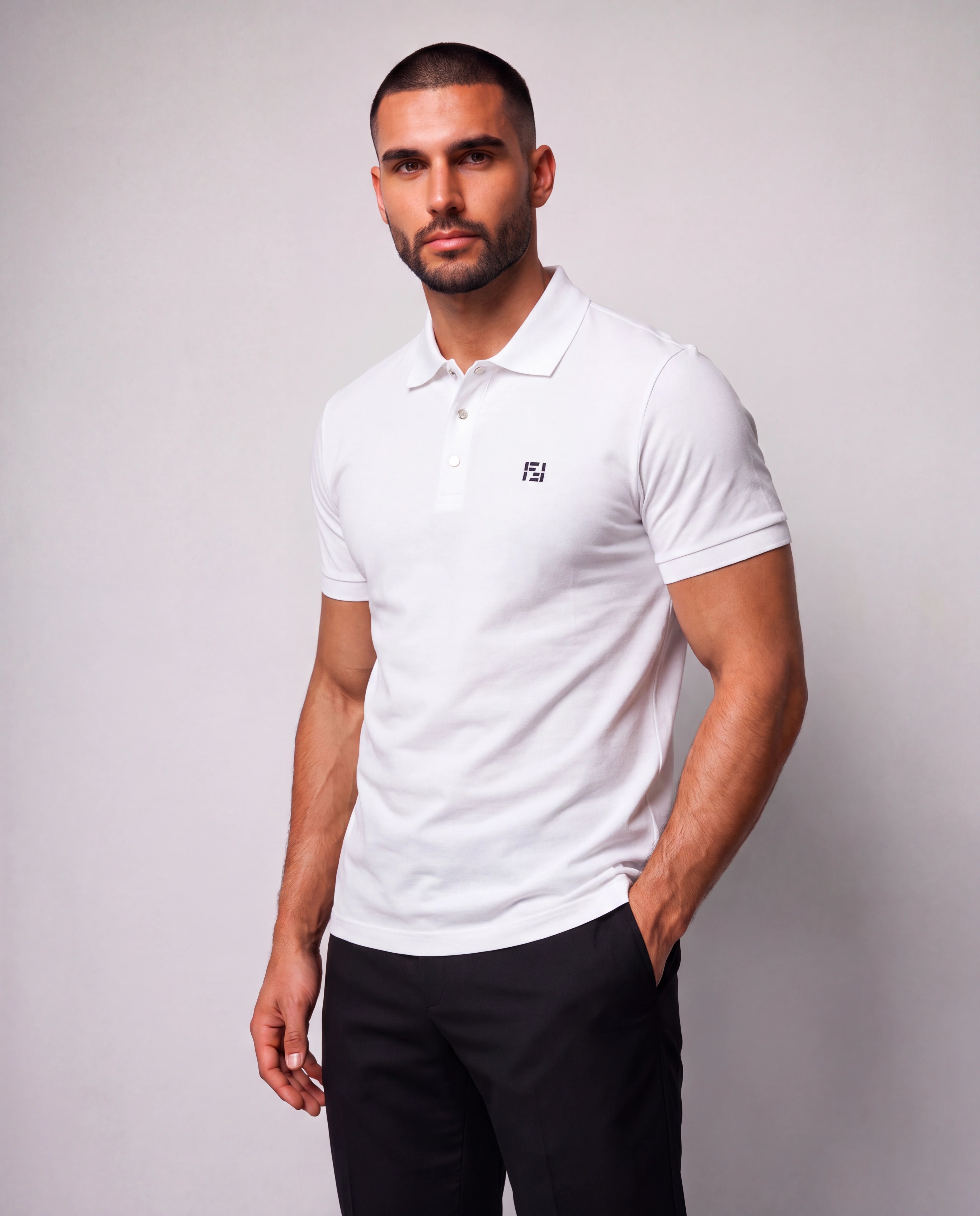 Cotton polo shirt
