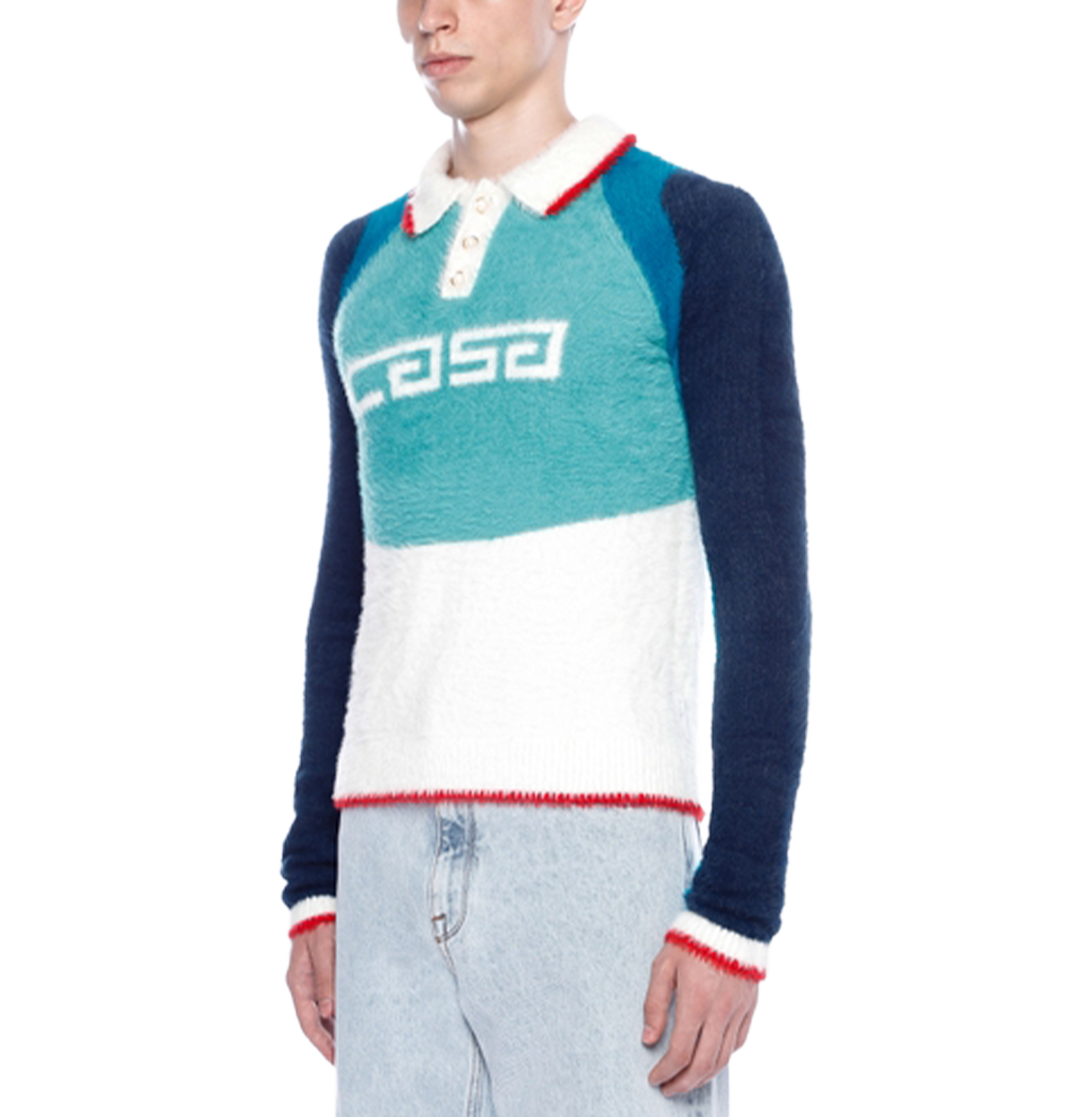 חולצת פולו כחולה