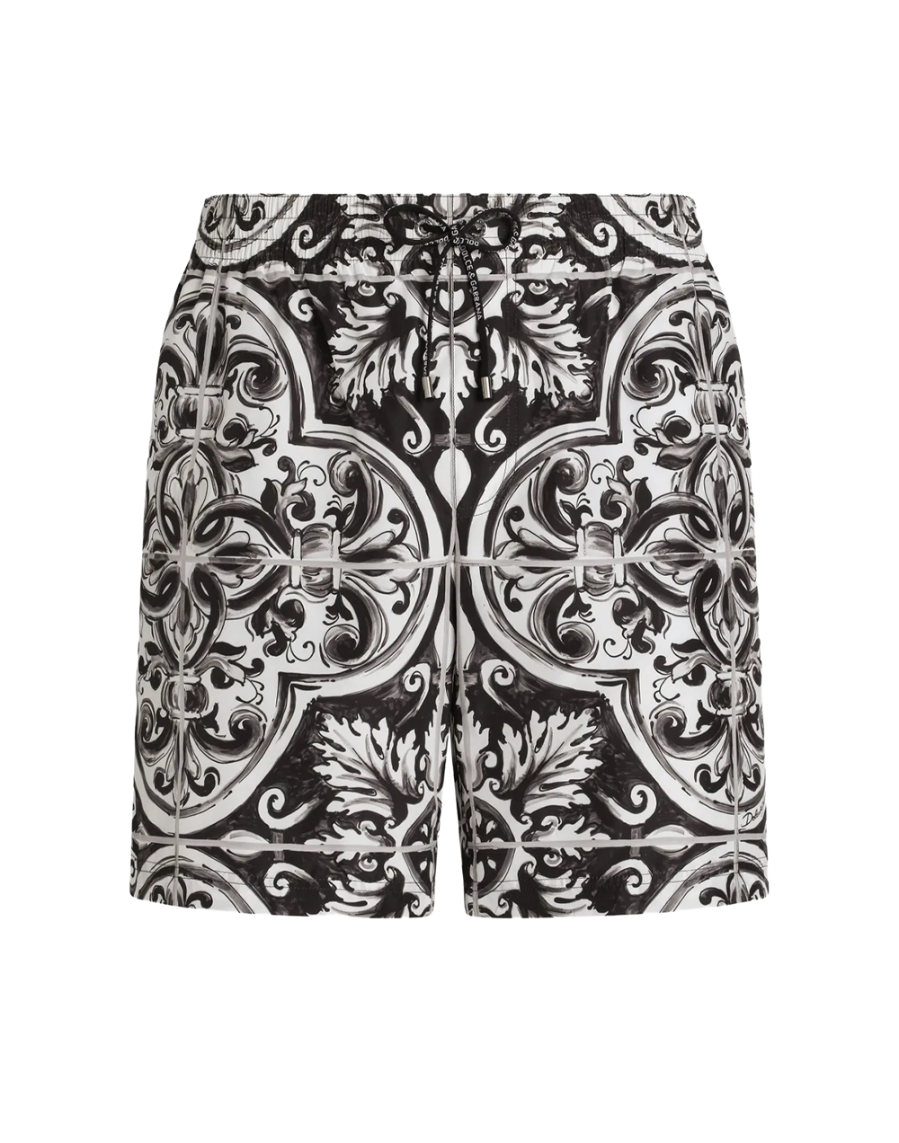 graphic-print swim shorts